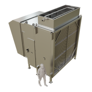 Exemplary Air Intake Unit with Gas-Gas Heat Recovery and CIP System